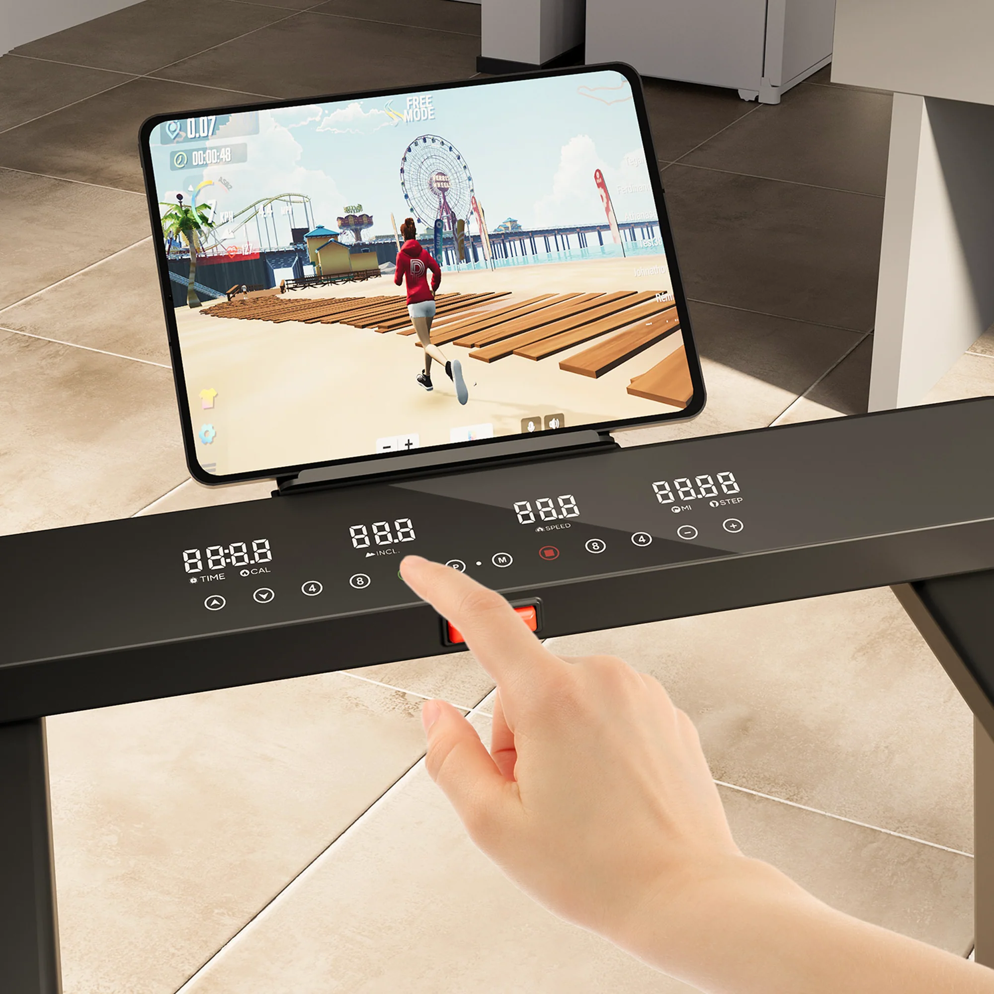 DeerRun Z10 Pro Muse Type 2 in 1 Foldable Treadmill with Remote Control, 12% Auto Incline - Image 18