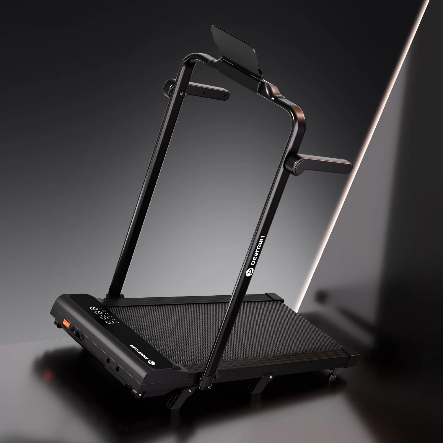 2026 New A6 Plus Handle 5% Incline 2 in 1 Foldable Treadmill with Whole Screen Upgraded Chip & NFC Support | 300 lbs, 7.5 mph, Black - Image 13