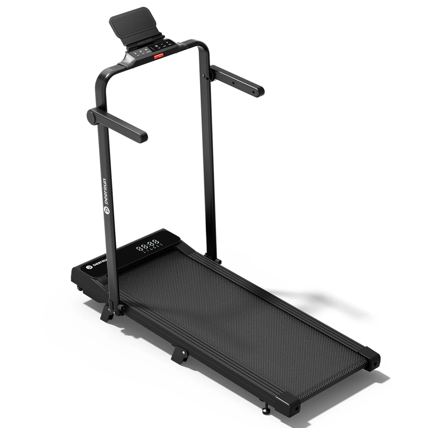 2026 New A6 Plus Handle 5% Incline 2 in 1 Foldable Treadmill with Whole Screen Upgraded Chip & NFC Support | 300 lbs, 7.5 mph, Black - Image 23