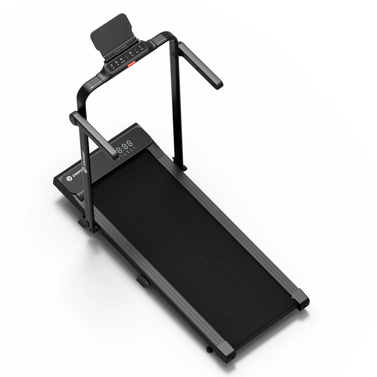 2026 New A6 Plus Handle 5% Incline 2 in 1 Foldable Treadmill with Whole Screen Upgraded Chip & NFC Support | 300 lbs, 7.5 mph, Black - Image 24