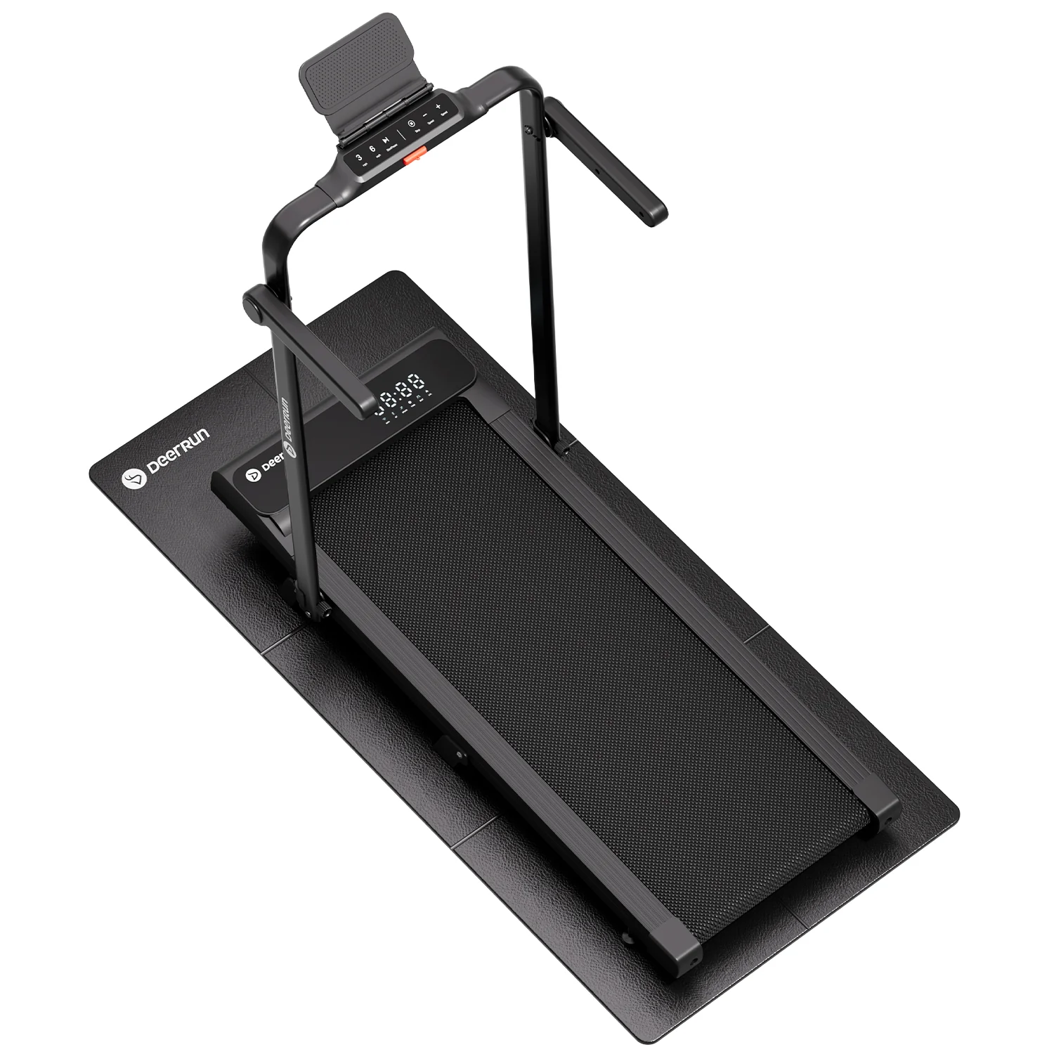 2026 New A6 Plus Handle 5% Incline 2 in 1 Foldable Treadmill with Whole Screen Upgraded Chip & NFC Support | 300 lbs, 7.5 mph, Black - Image 26