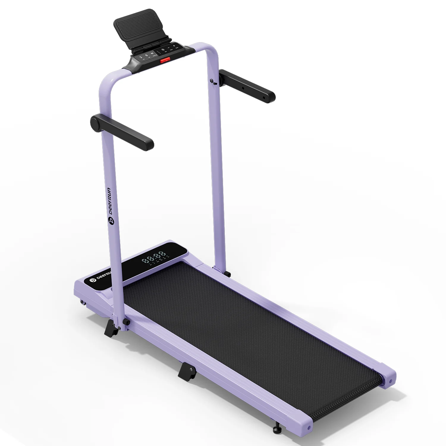 2026 New A6 Plus Handle 5% Incline 2 in 1 Foldable Treadmill with Whole Screen Upgraded Chip & NFC Support | 300 lbs, 7.5 mph, Purple - Image 25
