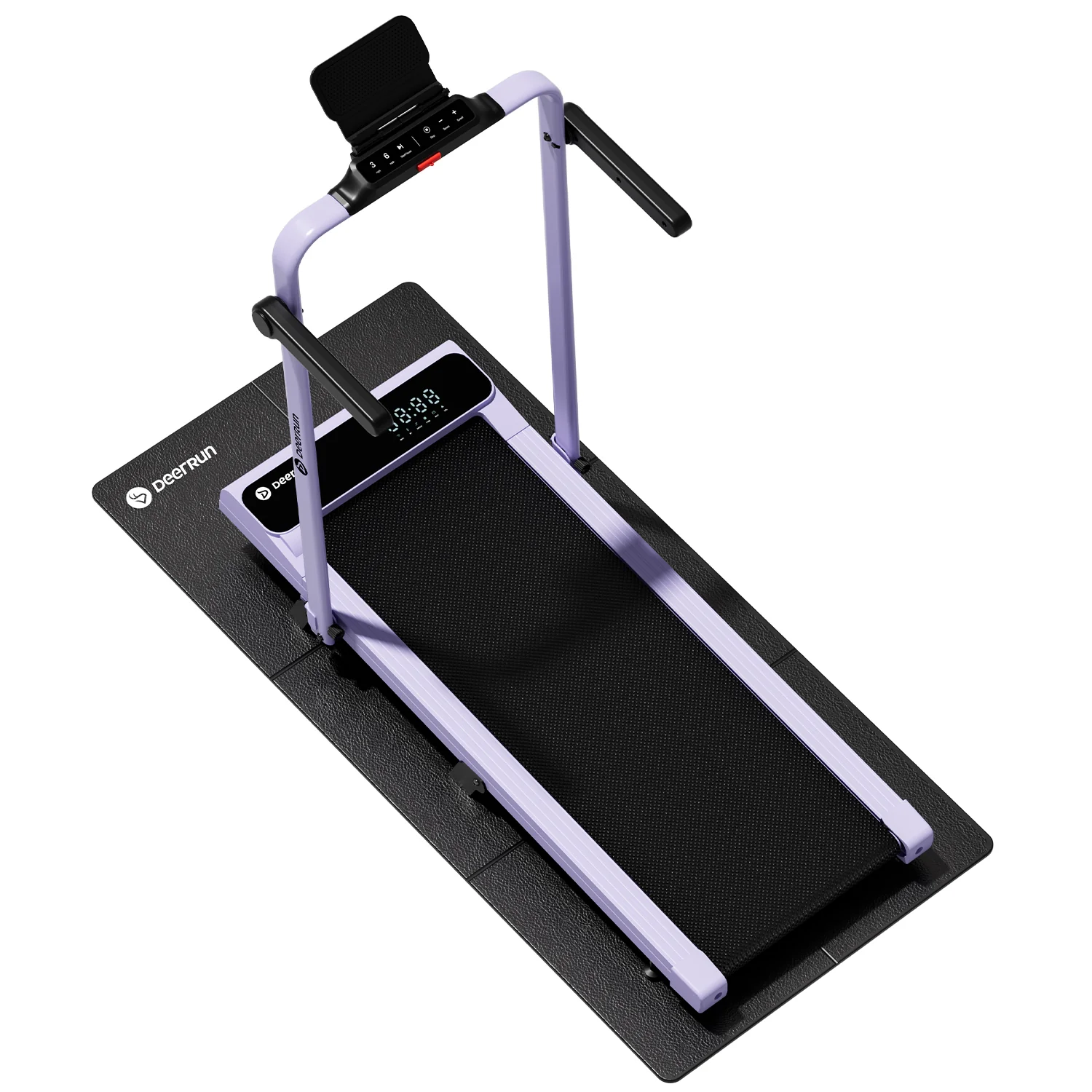 2026 New A6 Plus Handle 5% Incline 2 in 1 Foldable Treadmill with Whole Screen Upgraded Chip & NFC Support | 300 lbs, 7.5 mph, Purple - Image 27