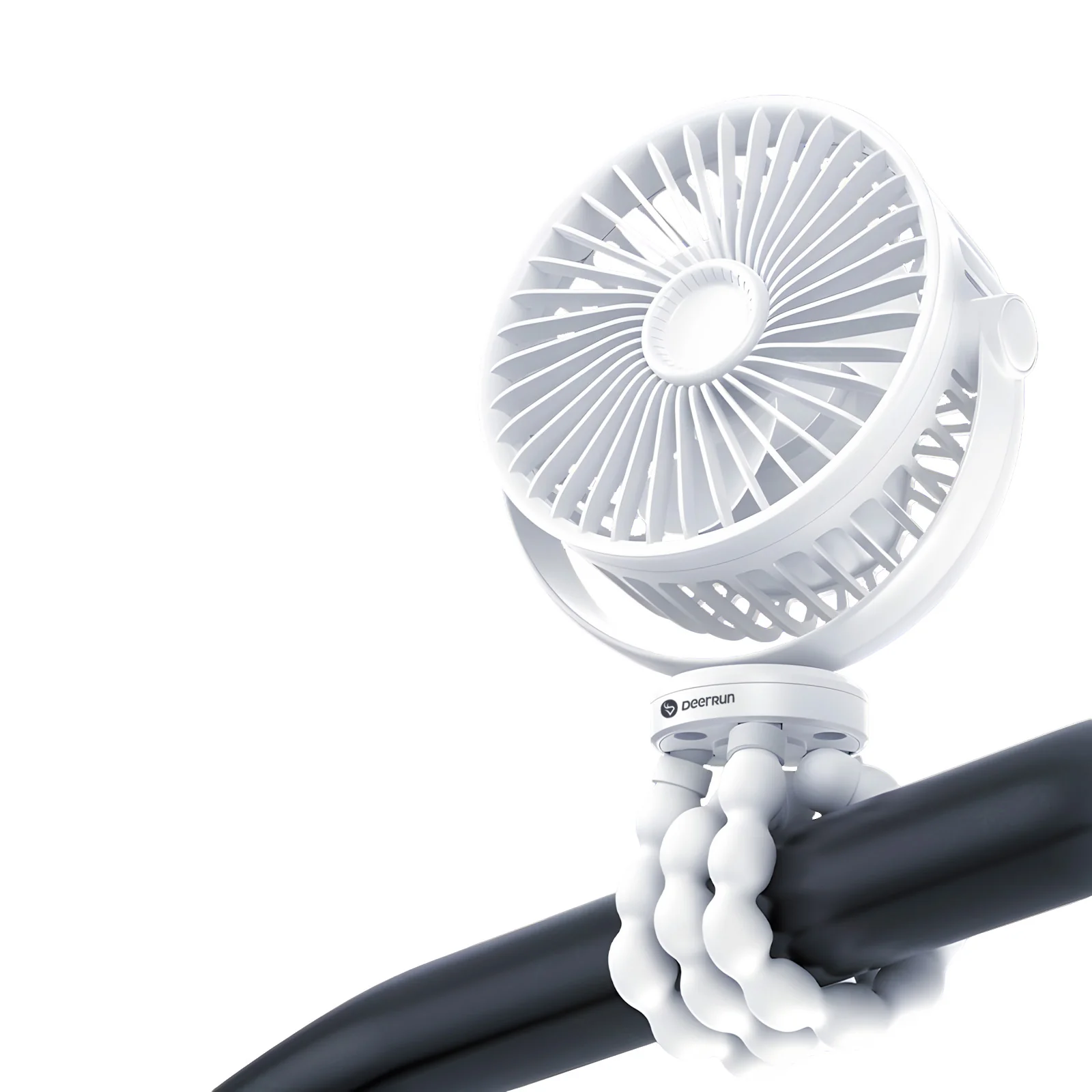 DeerRun® Battery Powered Treadmill Fan, Flexible Tripod Clip-on Fan - Image 3