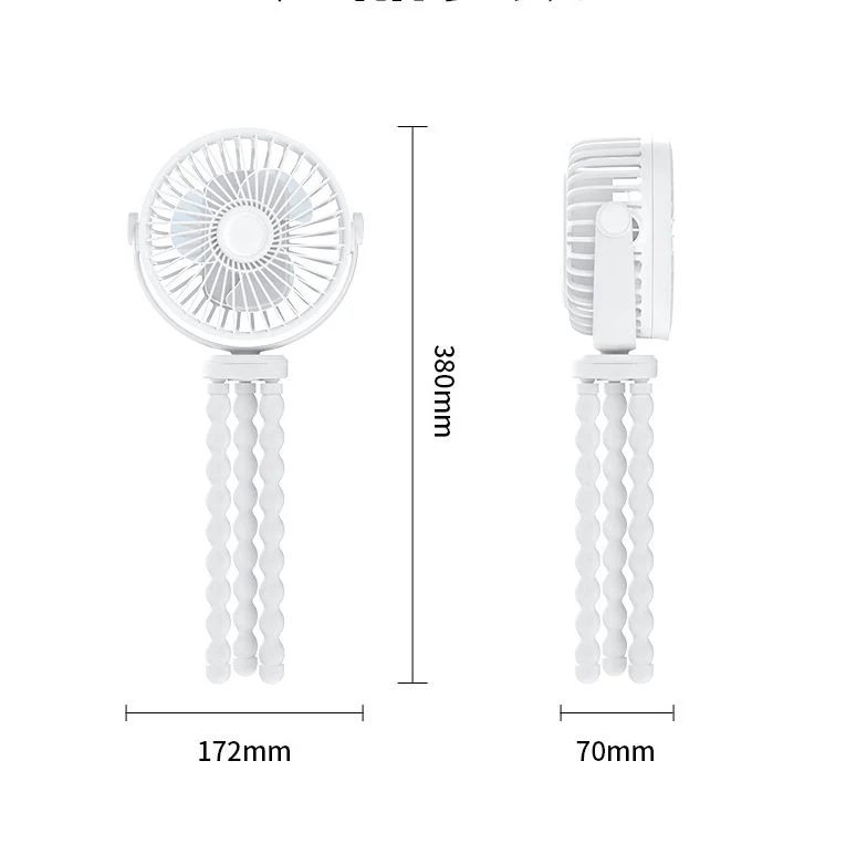 DeerRun® Battery Powered Treadmill Fan, Flexible Tripod Clip-on Fan - Image 4
