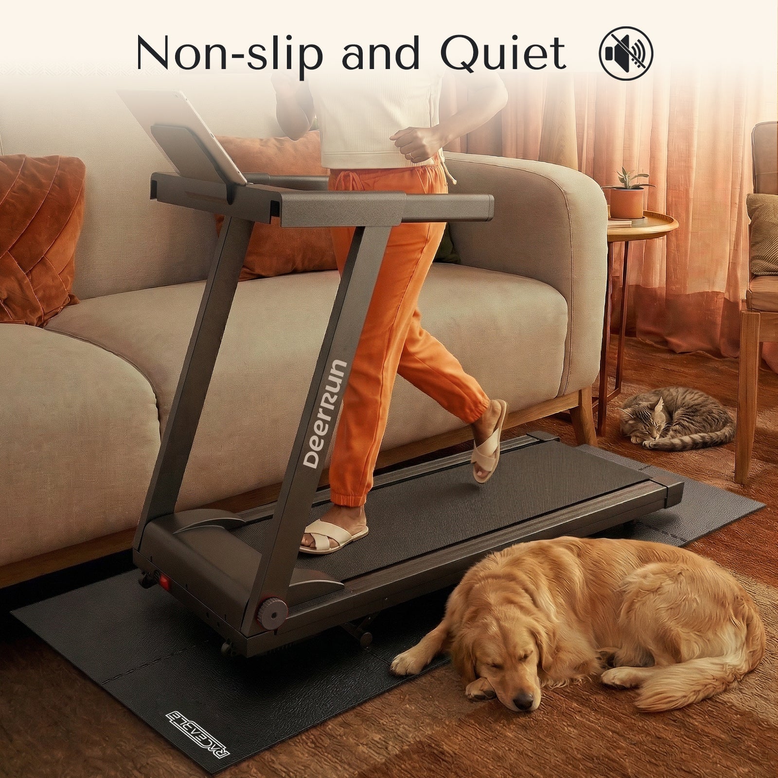 RACEABLE® Foldable Treadmill Mat - Water, Slip & Noise Reduction - Image 3