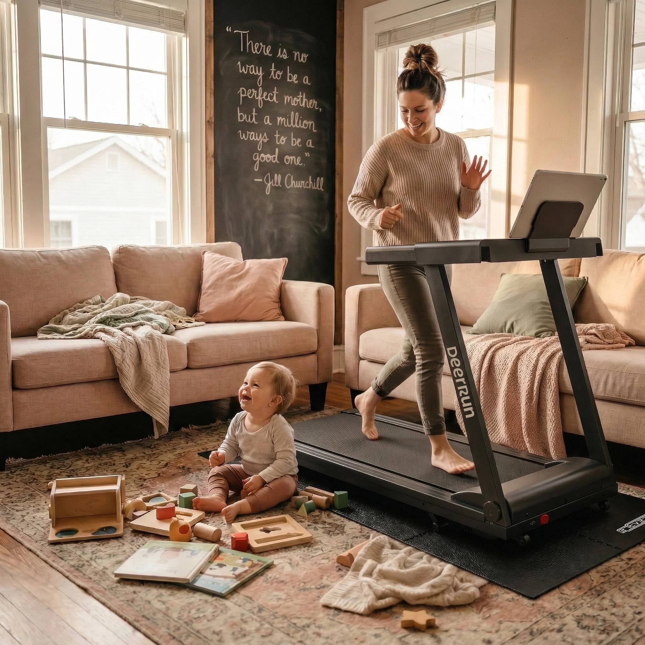 RACEABLE® Foldable Treadmill Mat - Water, Slip & Noise Reduction - Image 4