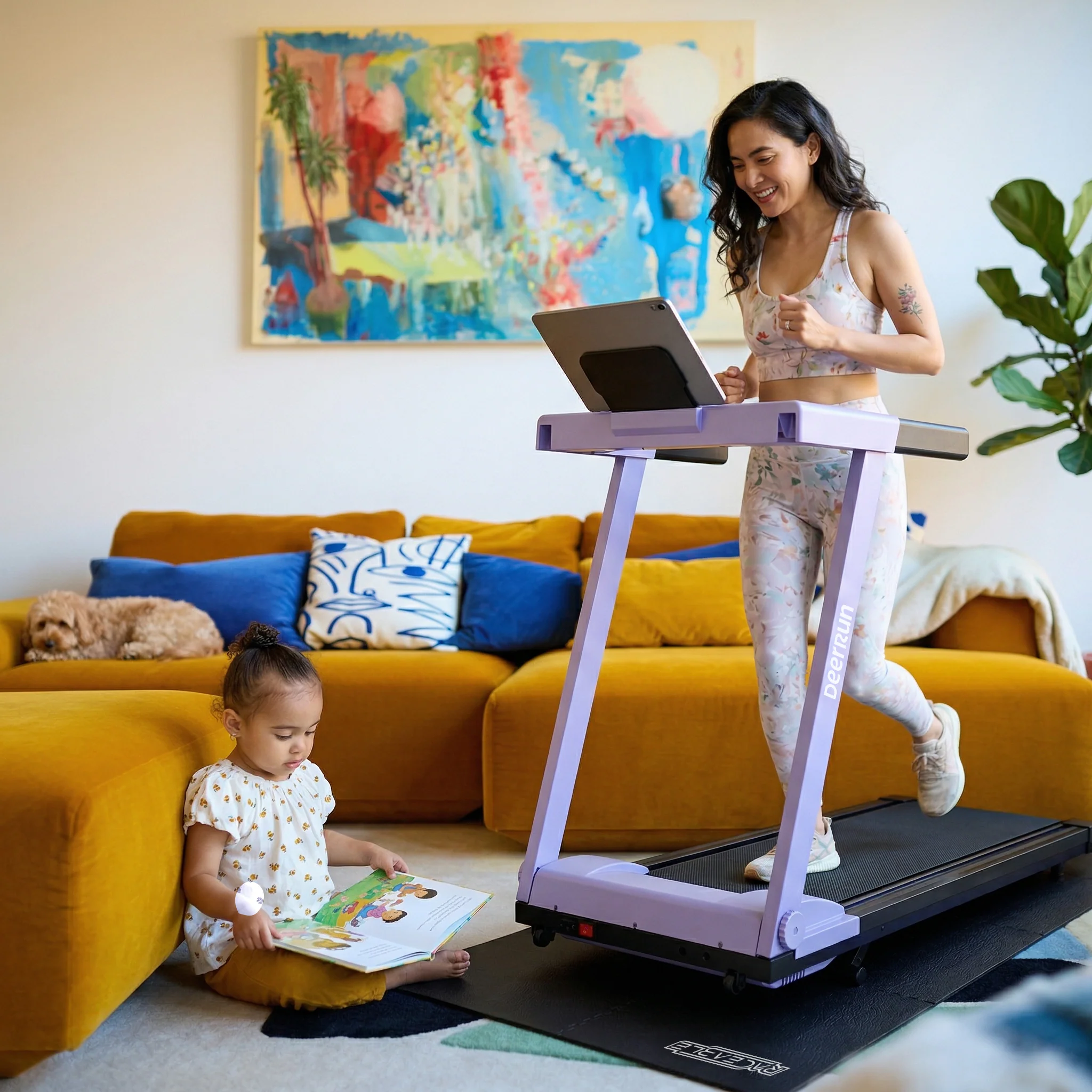 RACEABLE® Foldable Treadmill Mat - Water, Slip & Noise Reduction - Image 6