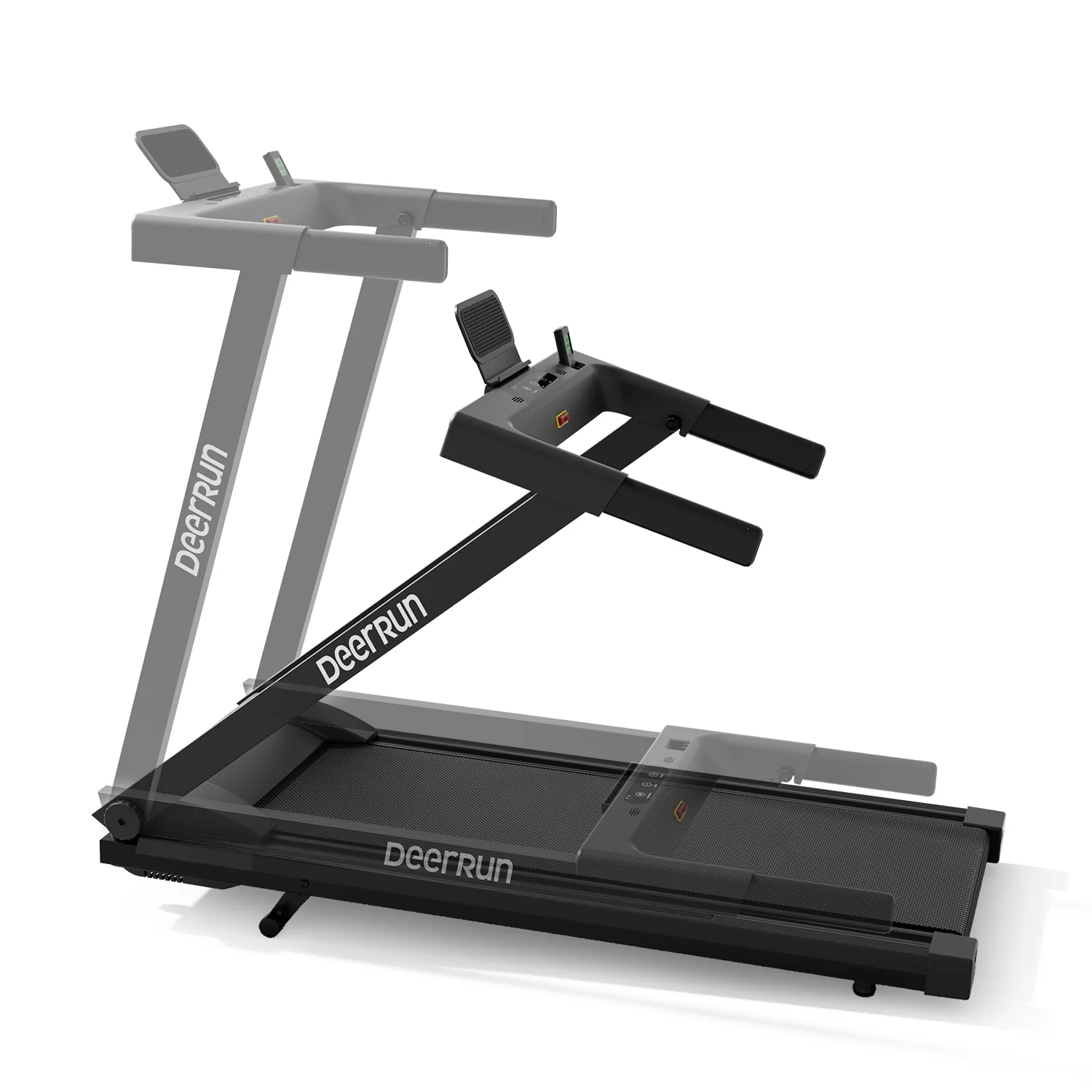 DeerRun All-New 2026 A1 Pro Move+ Smart Foldable Treadmill with 6% Incline & NFC | 350 lbs, 10 mph, Black - Image 15