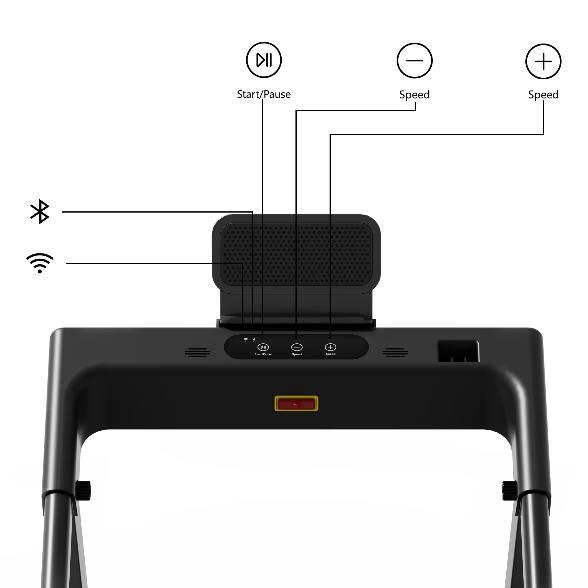 DeerRun All-New 2026 A1 Pro Move+ Smart Foldable Treadmill with 6% Incline & NFC | 350 lbs, 10 mph, Black - Image 17