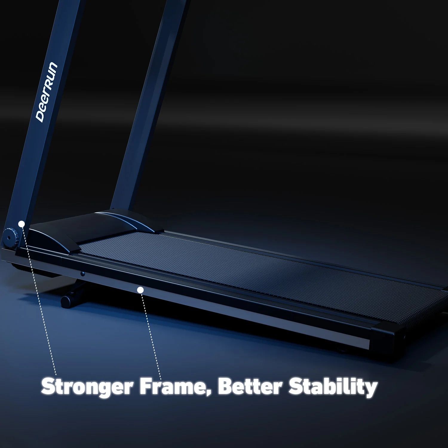 DeerRun All-New 2026 A1 Pro Move+ Smart Foldable Treadmill with 6% Incline & NFC | 350 lbs, 10 mph, Black - Image 7