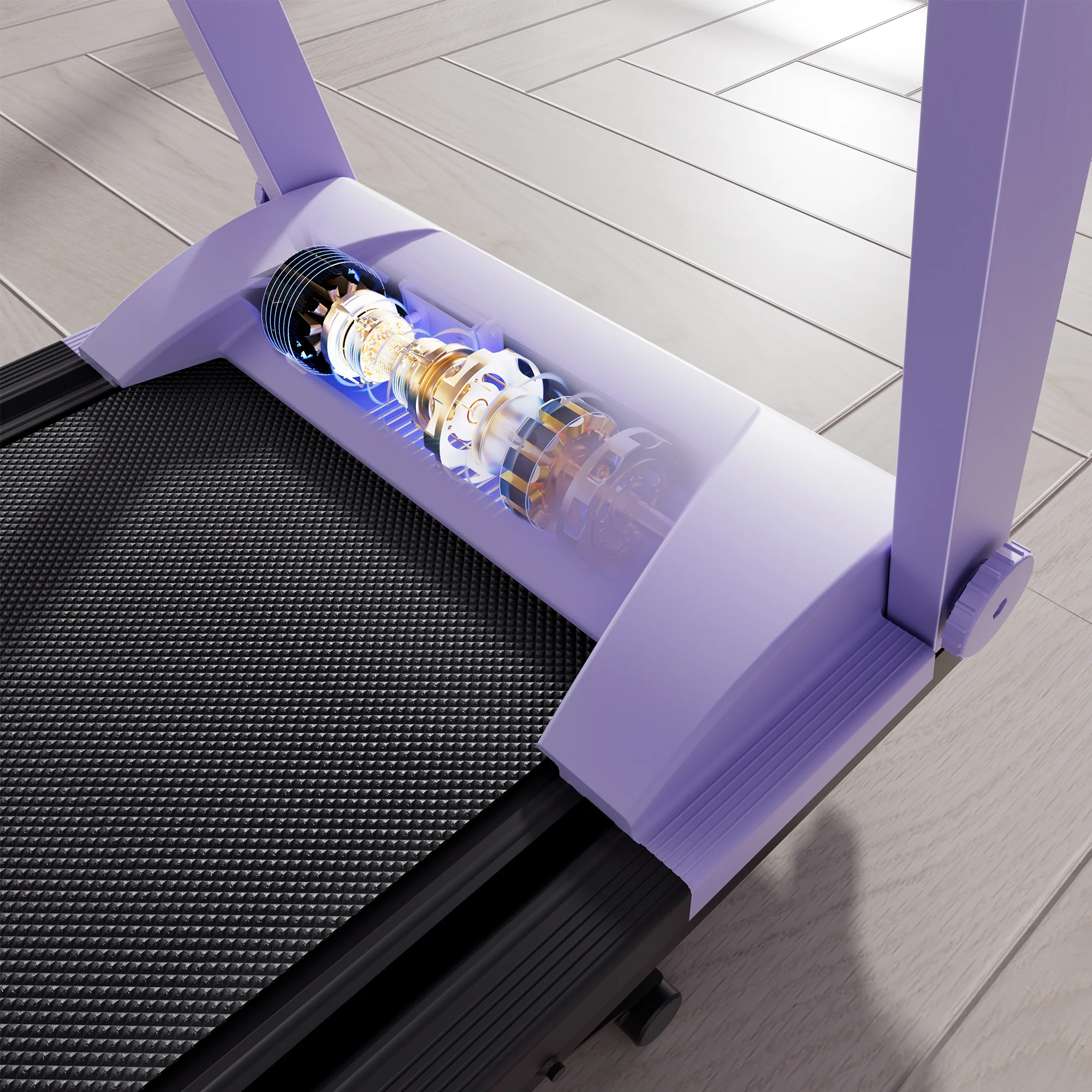 DeerRun All-New 2026 A1 Pro Move+  6% Incline Foldable Treadmill——Upgraded Chip & NFC Support | 350 lbs, 10 mph Dreamy Violet - Image 16