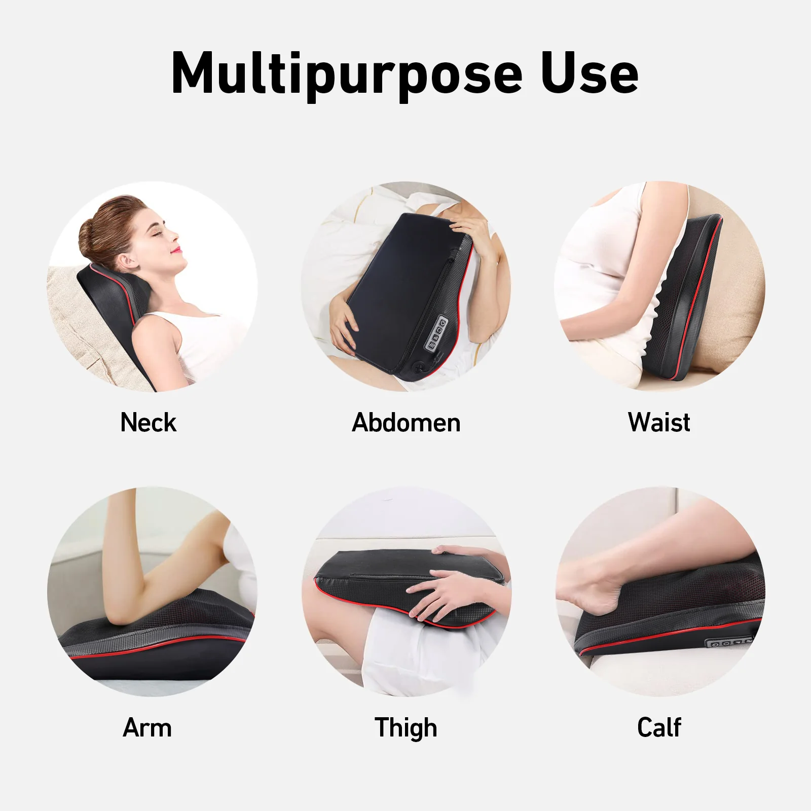 DeerRun® Back Massager with Heat, 3D Kneading Massage Pillow for Back, Neck, Shoulder, Leg Pain Relief - Image 7