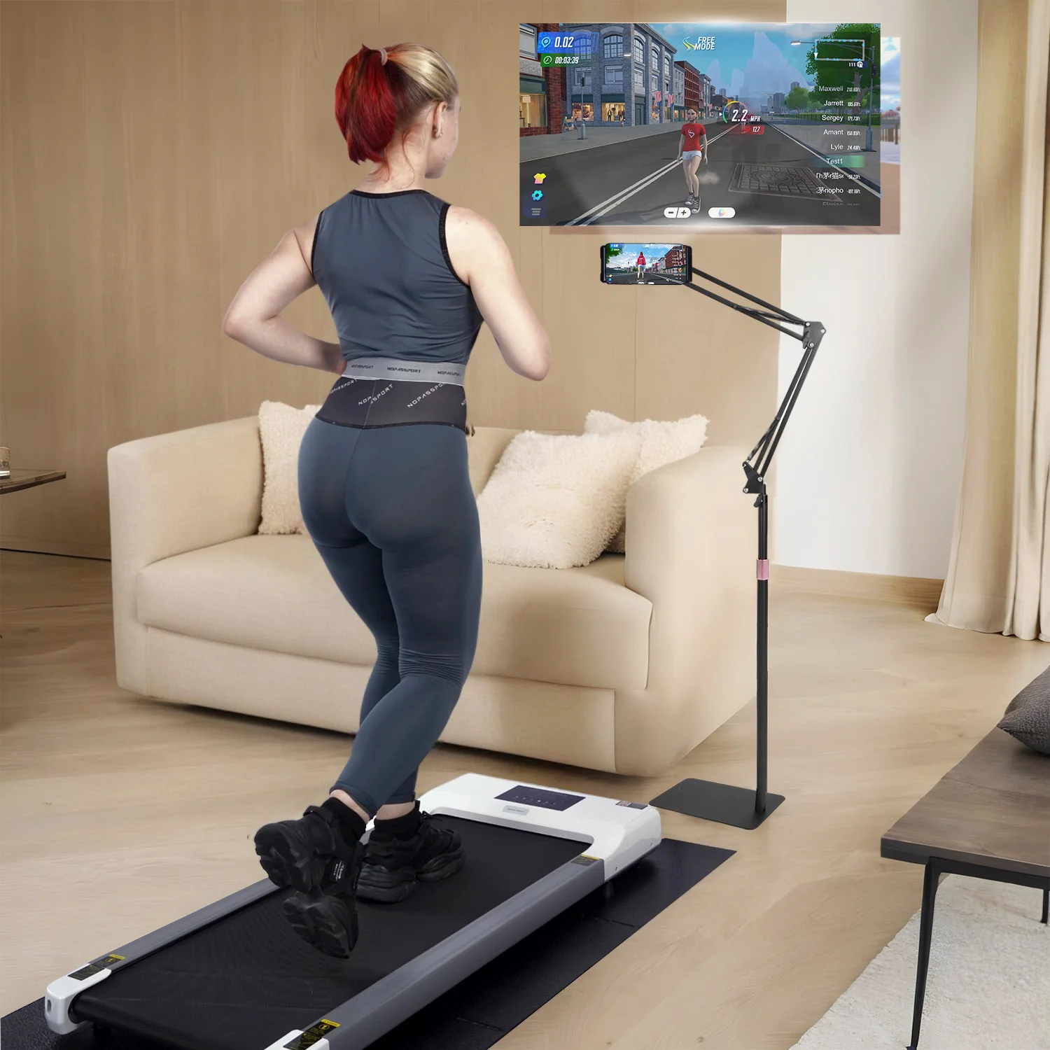 DeerRun® Mobile Phone Holder for Walking on Treadmills - Image 3