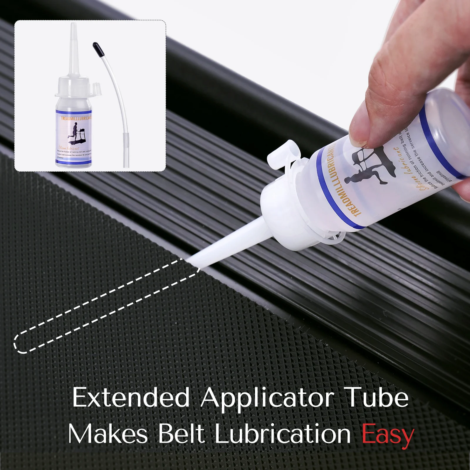 DeerRun®Treadmill Maintenance Kit--Professional Belt Lubricant 3oz/6oz, Towel, L-Type Screwdriver with Phillips and Allen Wrench - Image 2