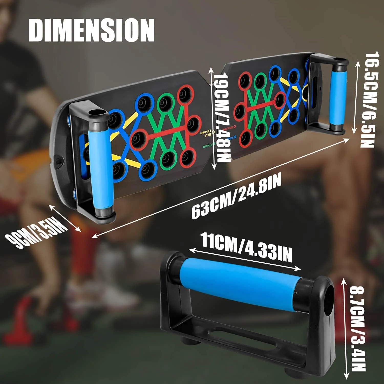 DeerRun® Multi-function Push Up board with automatic counting for Strength Training Portable Home Gym Workout Equipment - Image 4