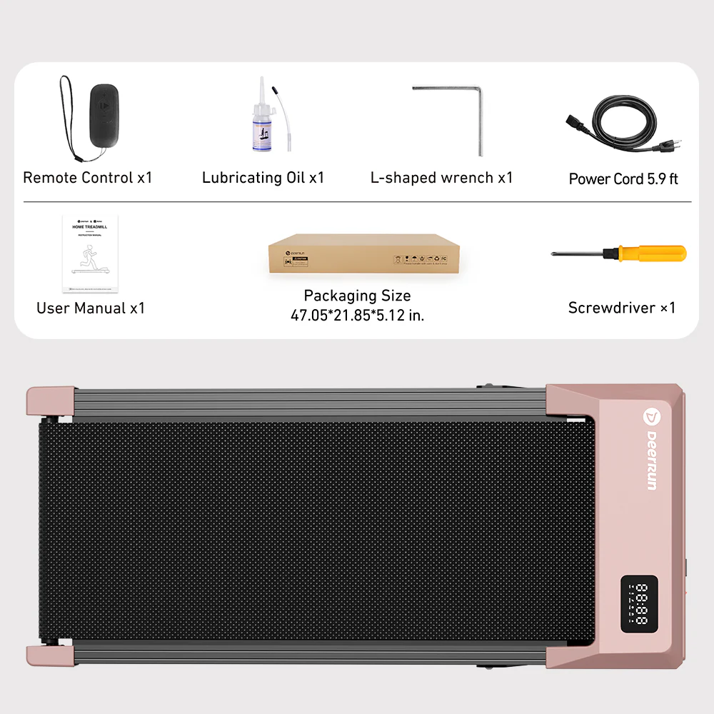 DeerRun Q2 Urban Plus Smart Walking Pad with 7% Incline for Space-Saving Active Walking Rose Gold - Image 18