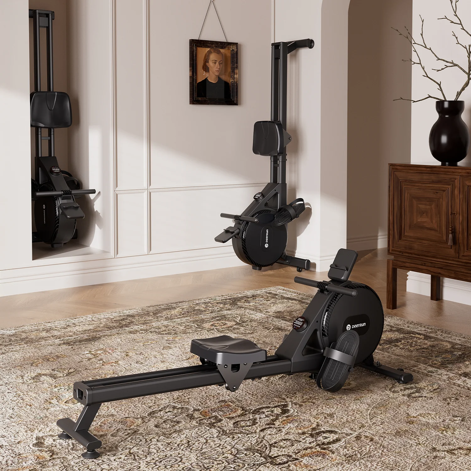 DeerRun R1 Pro Ultra-Quiet 32-Level Magnetic Resistance Smart Rower for Home - Image 11