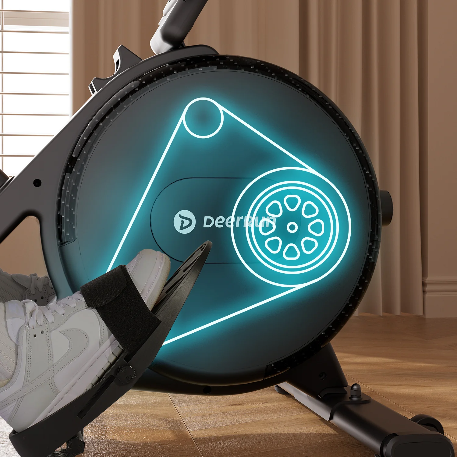 DeerRun R1 Pro Ultra-Quiet 32-Level Magnetic Resistance Smart Rower for Home - Image 13
