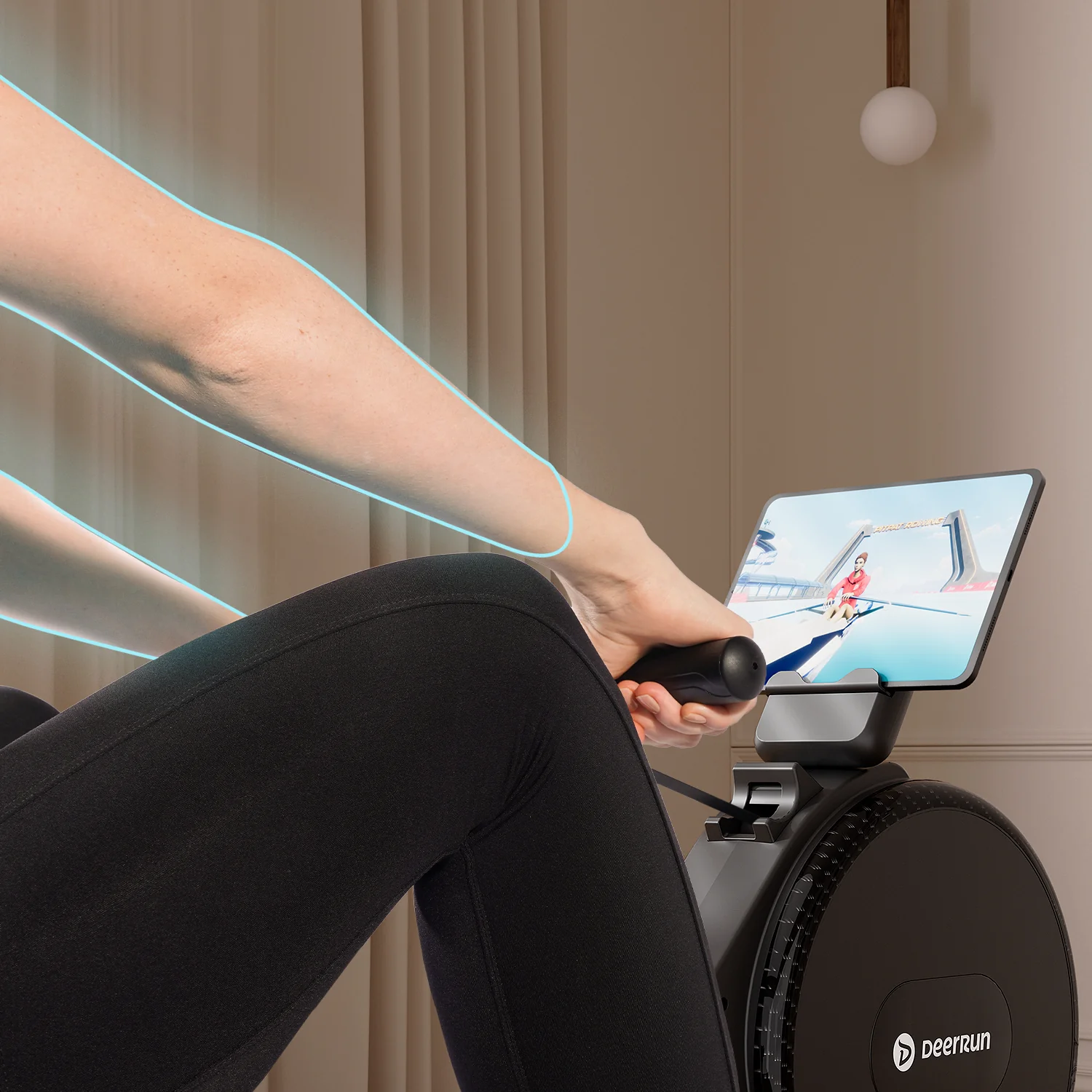 DeerRun R1 Pro Ultra-Quiet 32-Level Magnetic Resistance Smart Rower for Home - Image 7