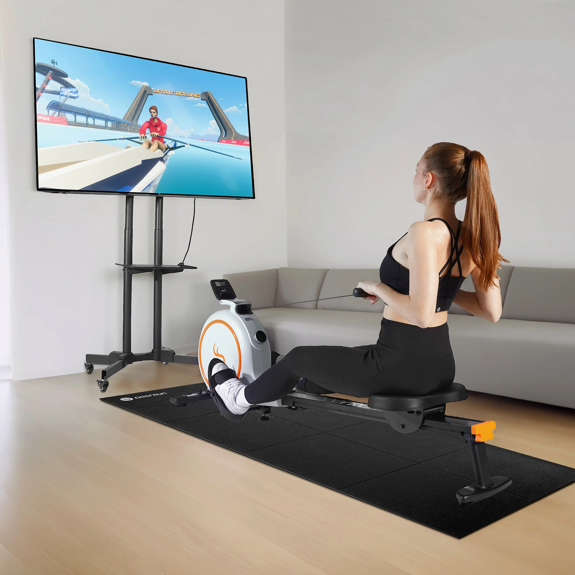 DeerRun® Treadmill & Rowing Machine Mat, Compatibility with X20 & RW600 - Image 5