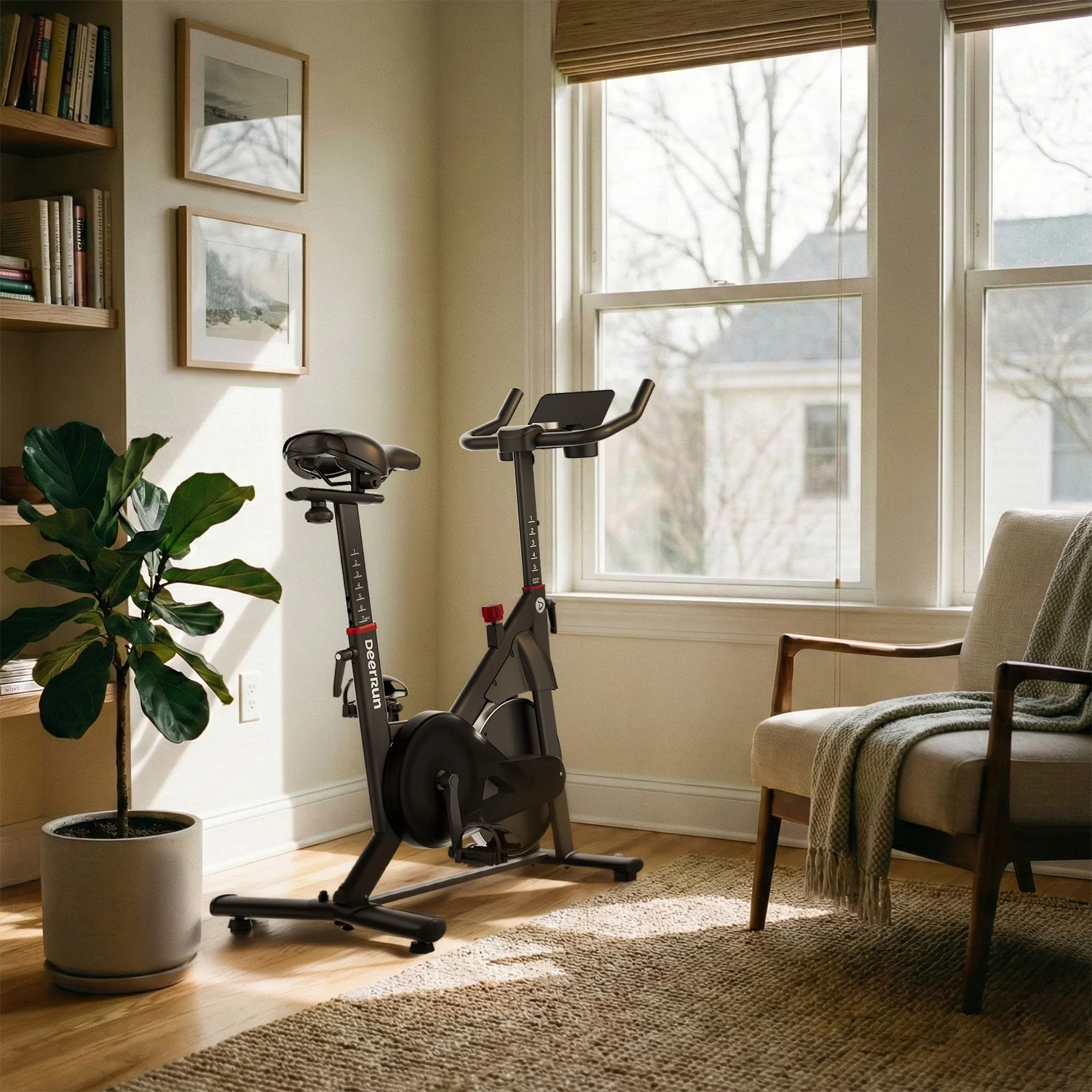 DeerRun S500 PM 25-level Magnetic Resistance Indoor Smart Bike with One-Way Bearing System - Image 12