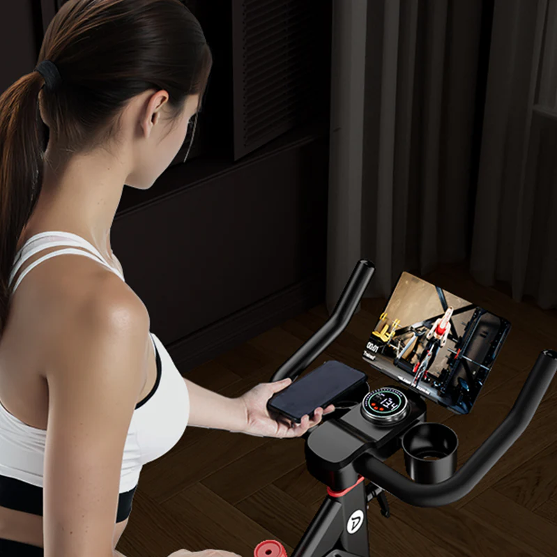 DeerRun S500 Pro King Size Indoor Exercise Bike for Tall Riders 32 Magnetic Adjustable Resistance, LED Screen - Image 17