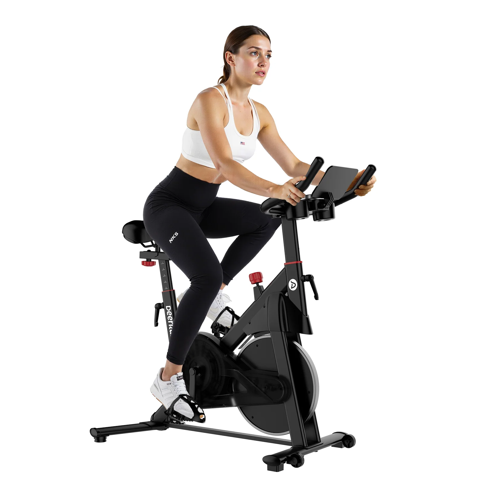 DeerRun S500 Pro King Size Indoor Exercise Bike for Tall Riders 32 Magnetic Adjustable Resistance, LED Screen - Image 23