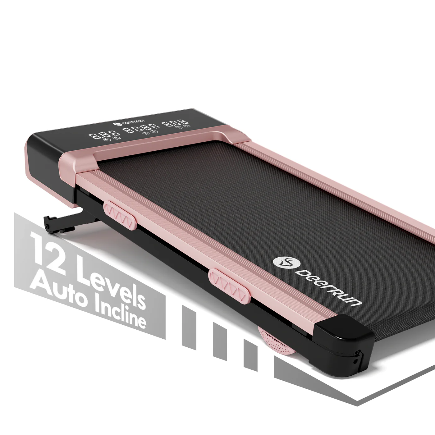 DeerRun Z10 12% Auto Incline Smart Walking Pad Treadmill with remote control-Pink - Image 16
