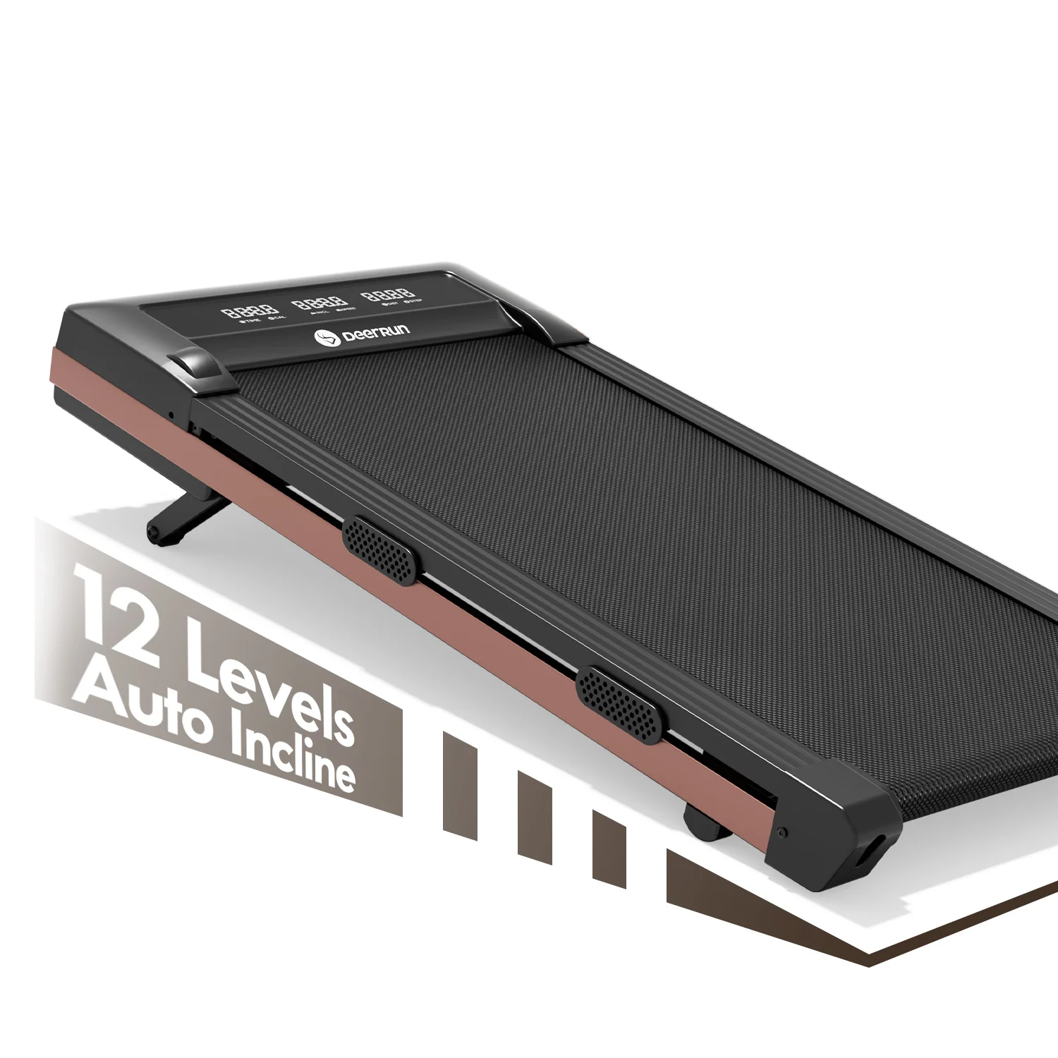 DeerRun Z10 12% Auto Incline Smart Walking Pad Treadmill with remote control-Black - Image 5