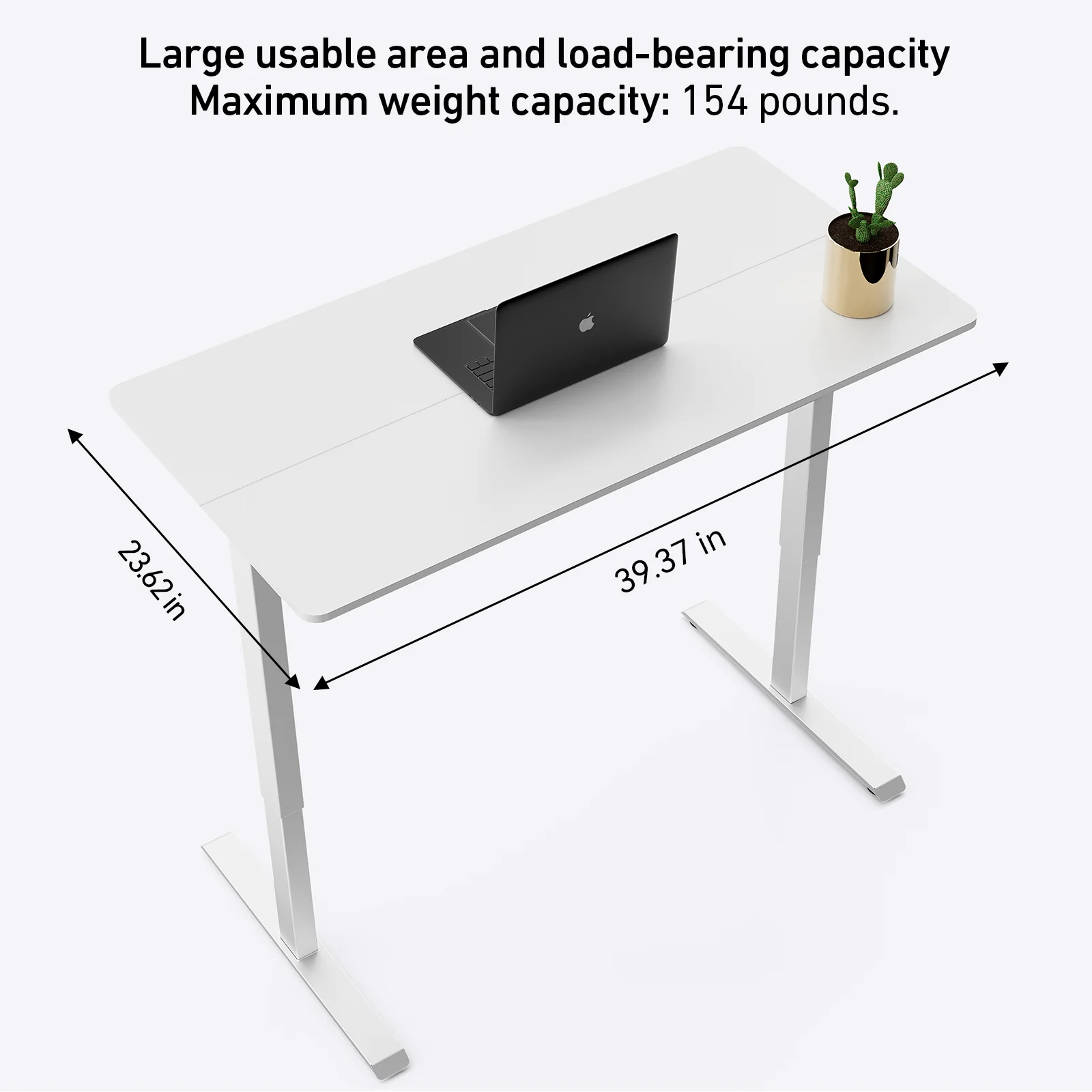 DeerRun®Electric Standing Desk, 47 x 23 Inches Height Adjustable - Image 10