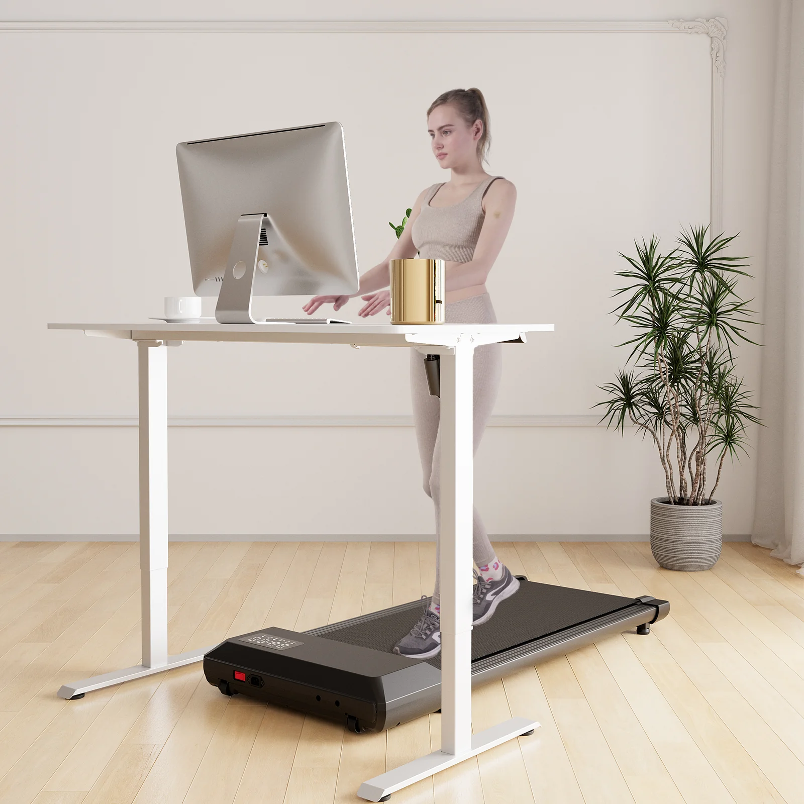DeerRun®Electric Standing Desk, 47 x 23 Inches Height Adjustable - Image 4
