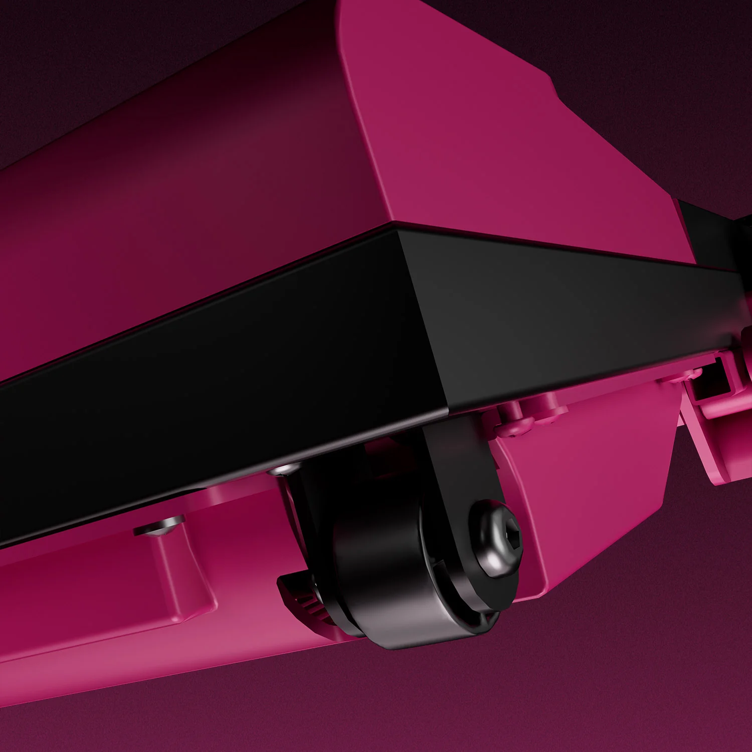 Valentine's Gift Couple-friendly 5% Incline Treadmill with Handrail - Black Pink - Image 15